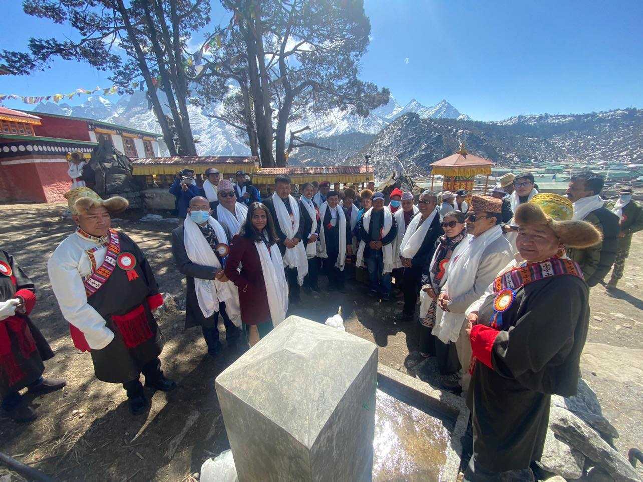 भारतको सहयोगमा खुम्बु पासाङ ल्हामु गाउँमा खानेपानी आयोजना निर्माण